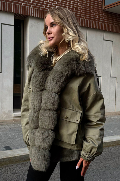 Теплый пуховик оверсайз vivilona